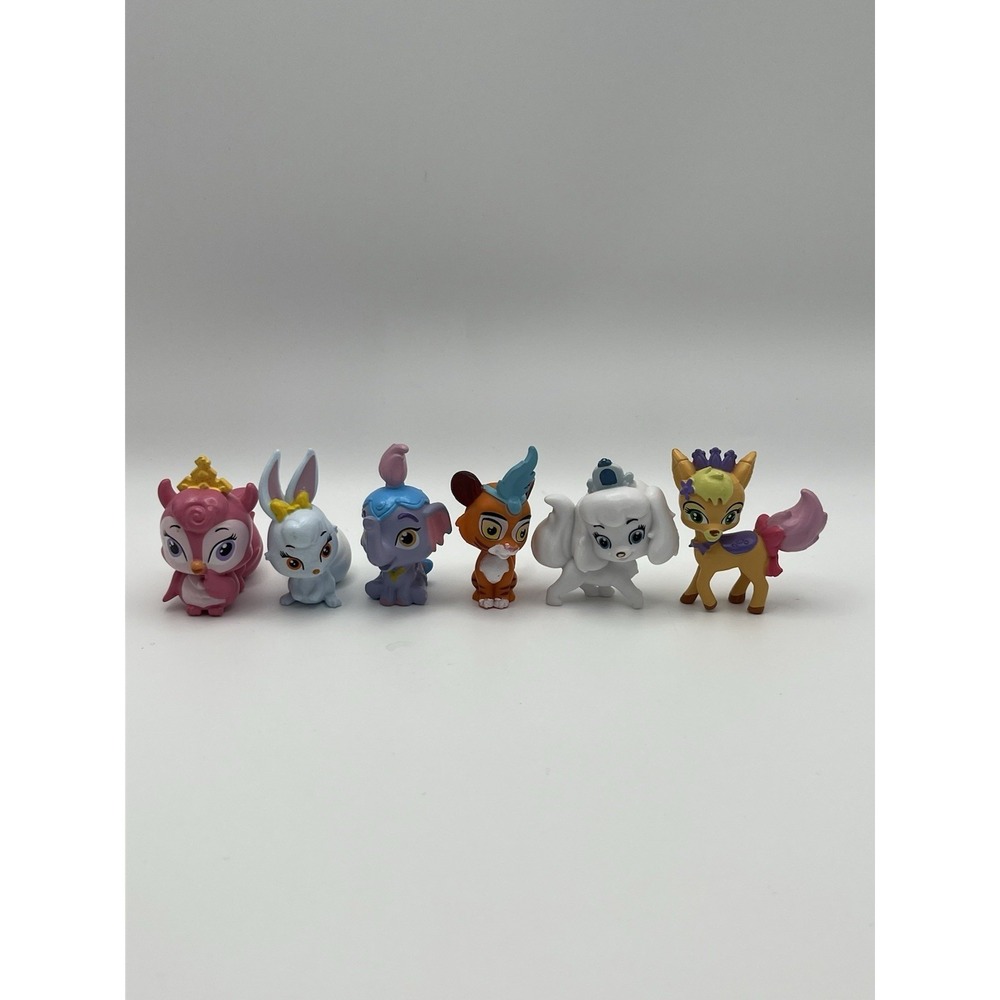 Disney Palace Pets Lot of 6 Mini Figures Whisker Haven Taj Sultan Gleam Pumpkin